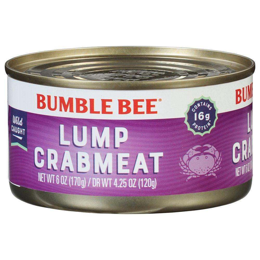 Bumble Bee Lump Crabmeat, 6 Oz Can