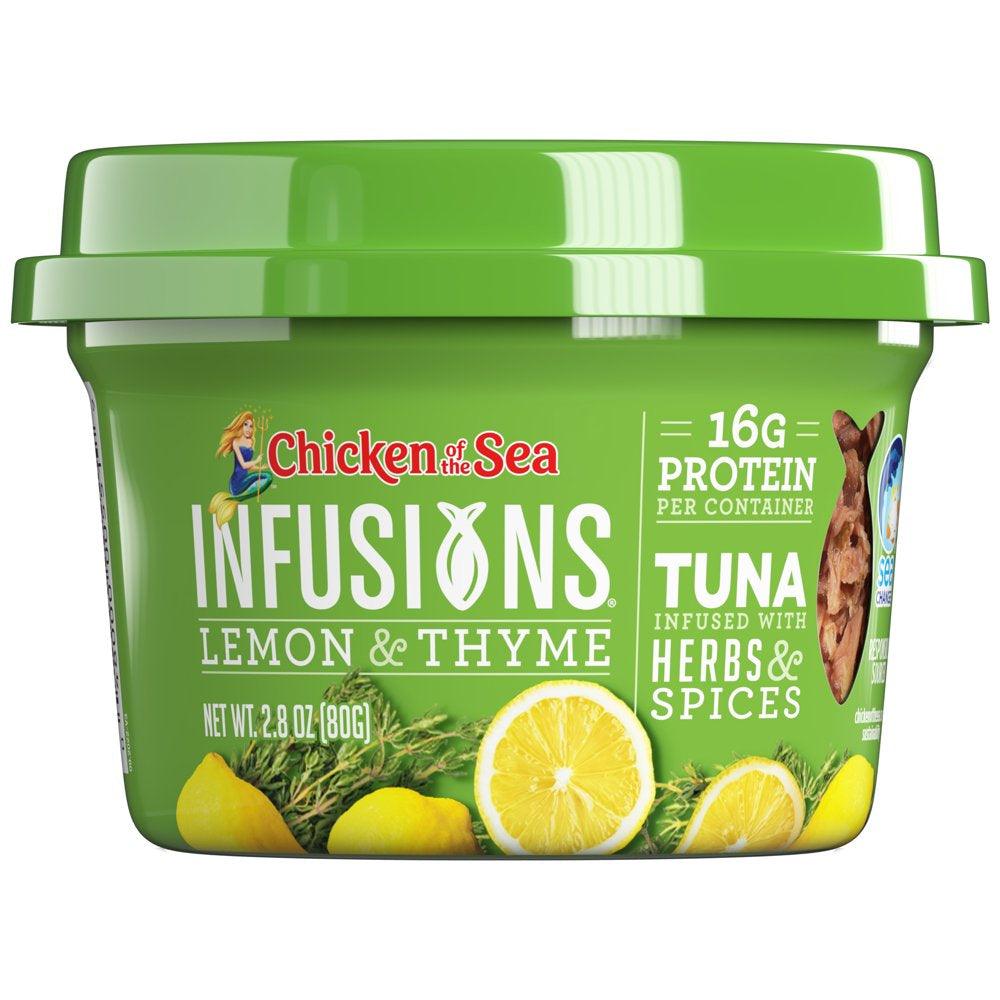 Chicken of the Sea Infusions Lemon and Thyme Tuna, 2.8 Oz Cup