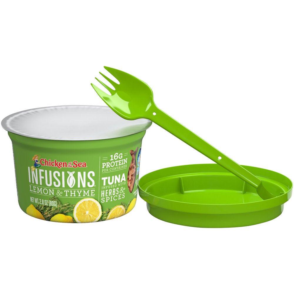 Chicken of the Sea Infusions Lemon and Thyme Tuna, 2.8 Oz Cup