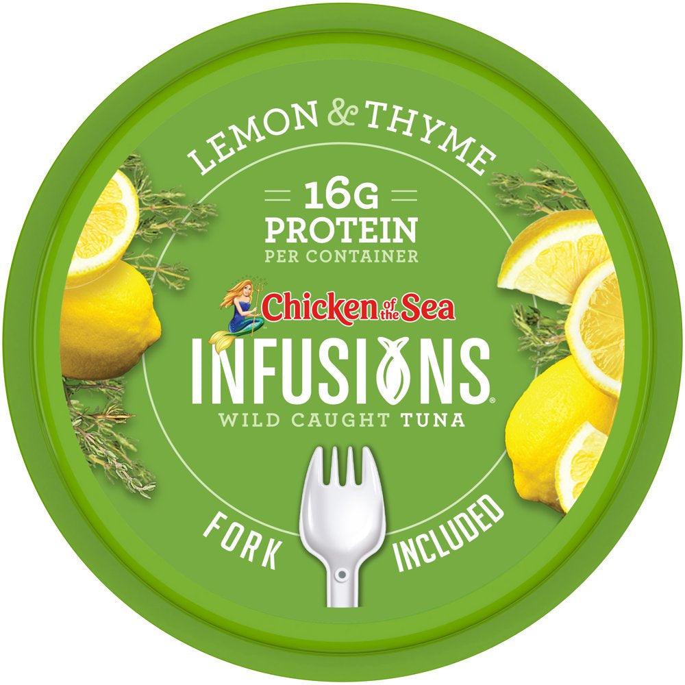 Chicken of the Sea Infusions Lemon and Thyme Tuna, 2.8 Oz Cup