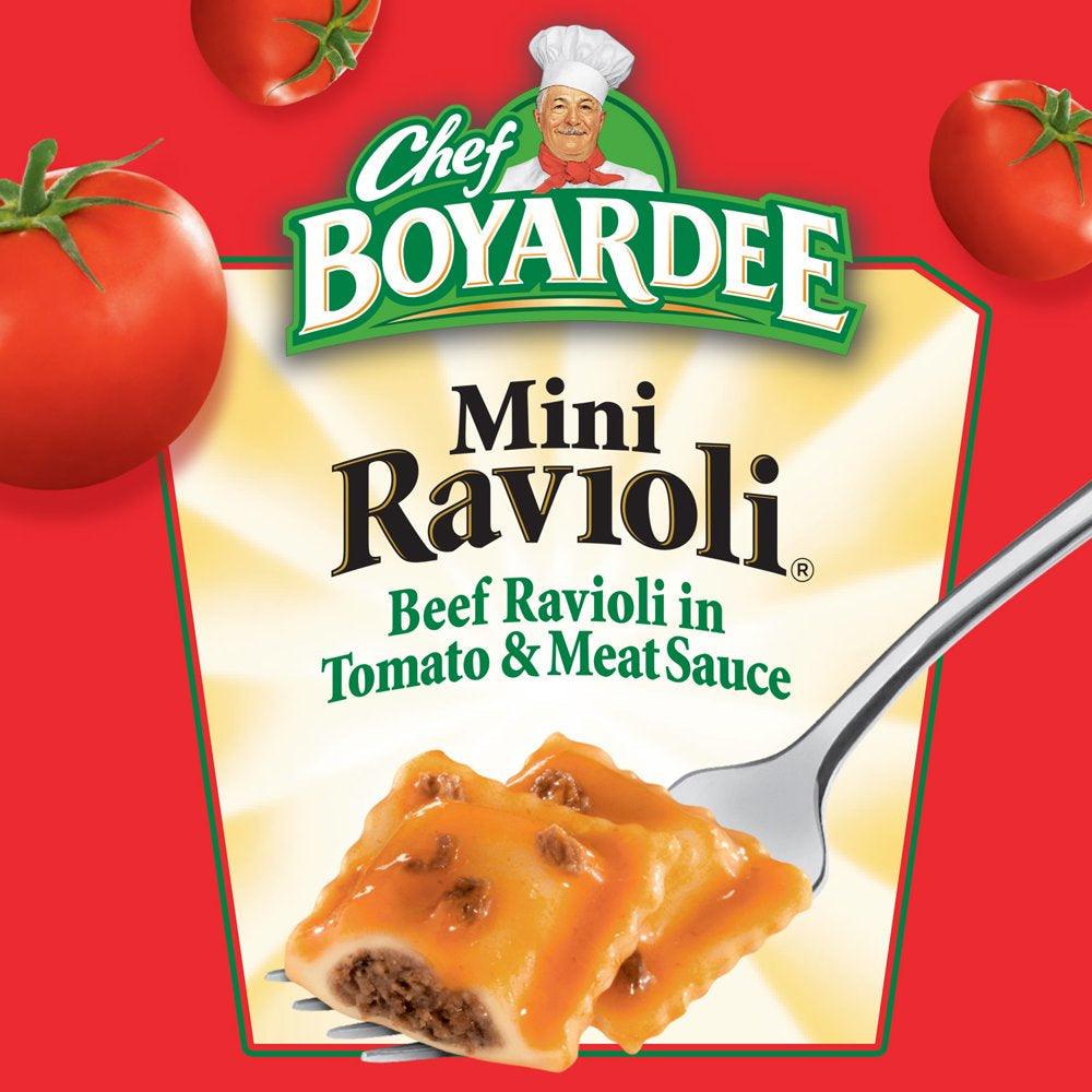 Chef Boyardee Mini Ravioli in Tomato Sauce, Microwave Pasta, 40 Oz