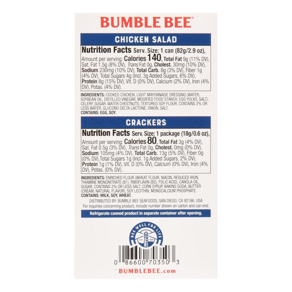 Bumble Bee Chicken Salad with Crackers, 3.5 Oz