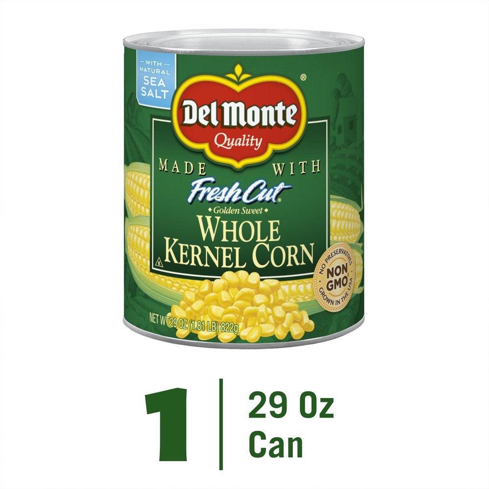 Del Monte Golden Sweet Whole Kernel Corn, 29 Oz Can