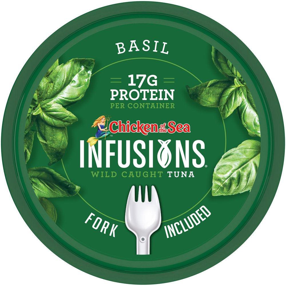 Chicken of the Sea Infusions Basil Tuna, 2.8 Oz Cup