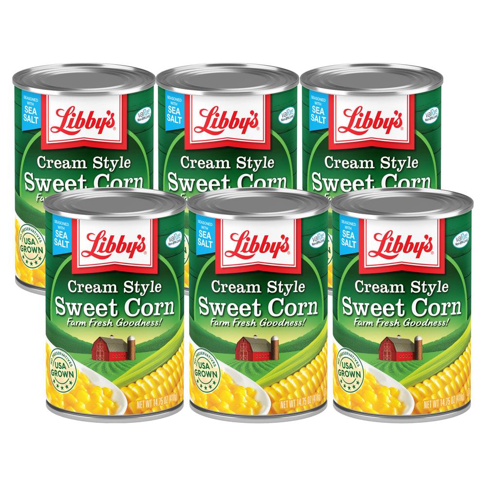 (6 Cans) Libby&#039;S Cream Style Corn, 14.75 Oz