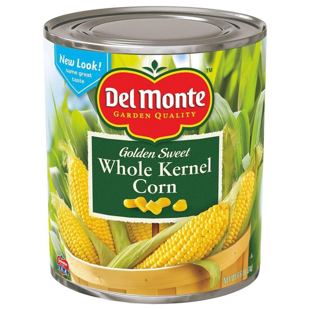 6 PACKS : Del Monte Golden Sweet Whole Kernel Corn, 106 Ounce