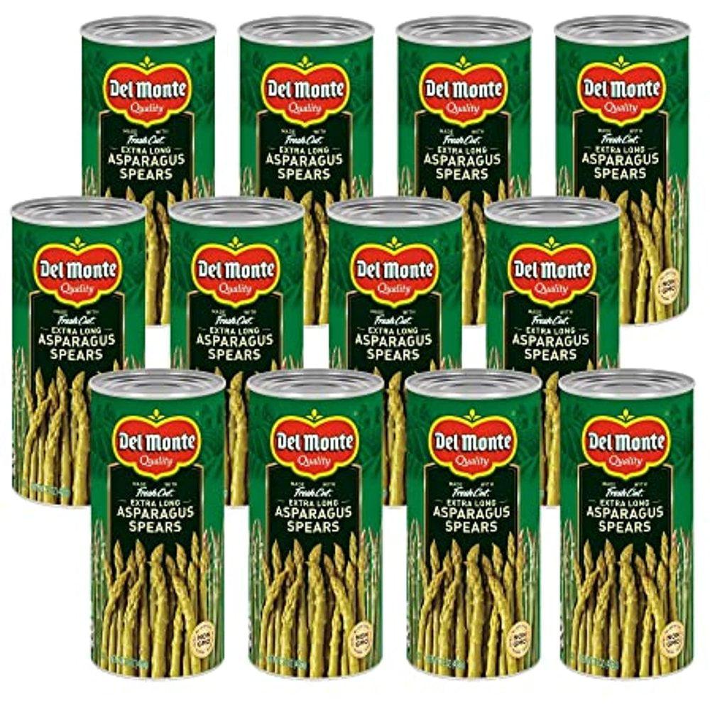 Canned Extra Long Asparagus Spears, 180 Oz, Pack of 12