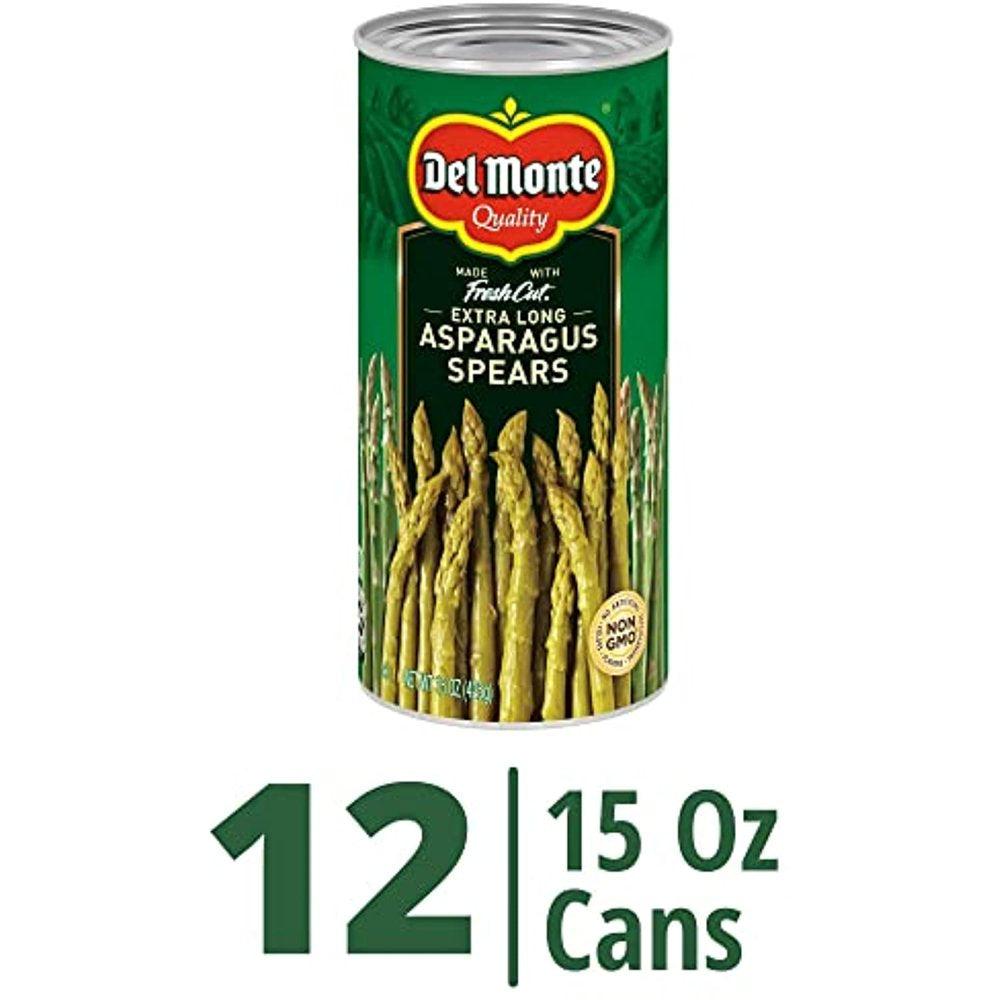 Canned Extra Long Asparagus Spears, 180 Oz, Pack of 12