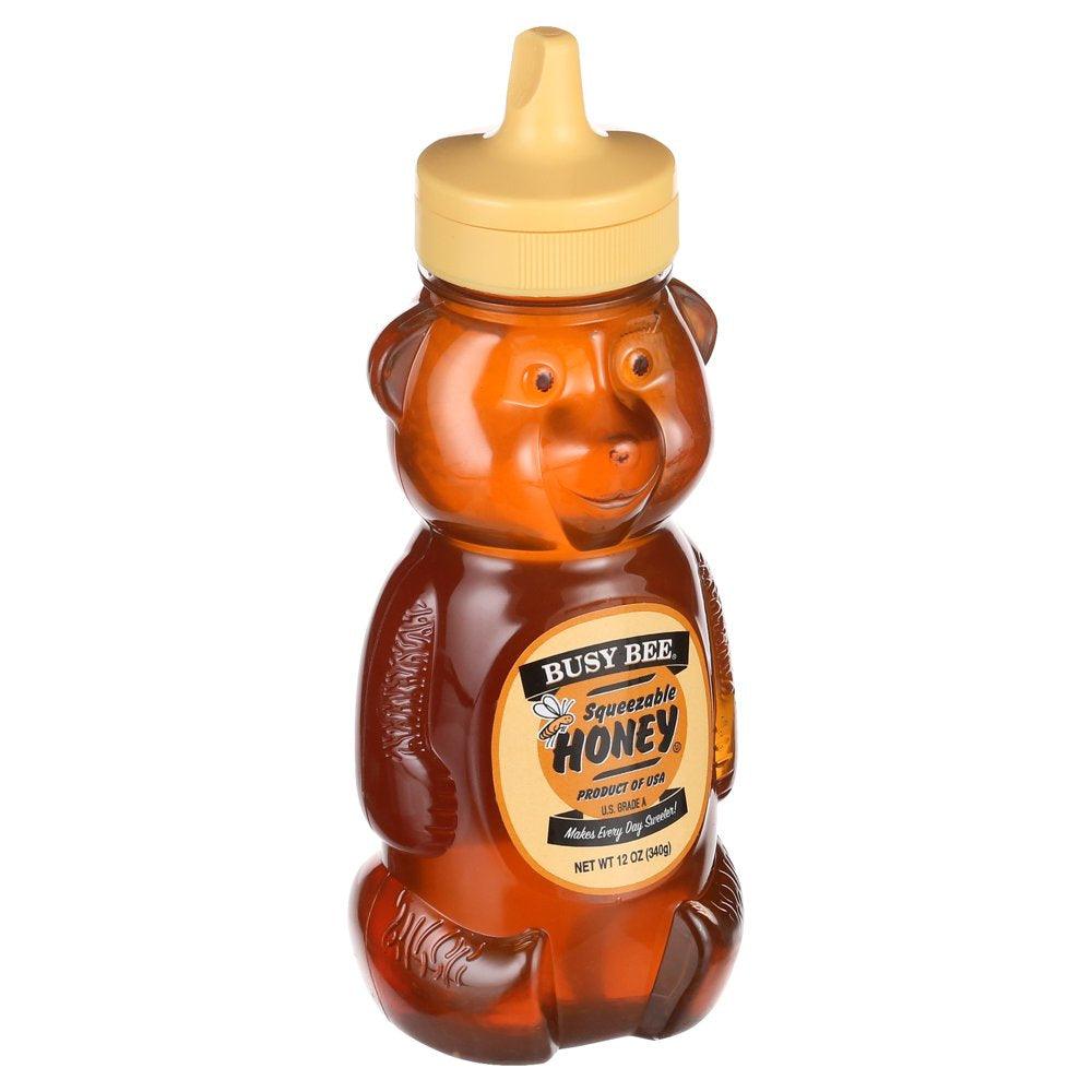 Busy Bee, U.S.A. Honey, 12 Oz Plastic Bear Bottle