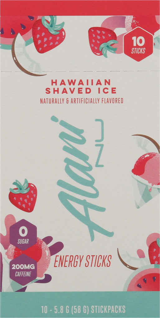 Alani Nu Stick Pack, Hawaiian Shaved Ice, 9.49G, 10 Count