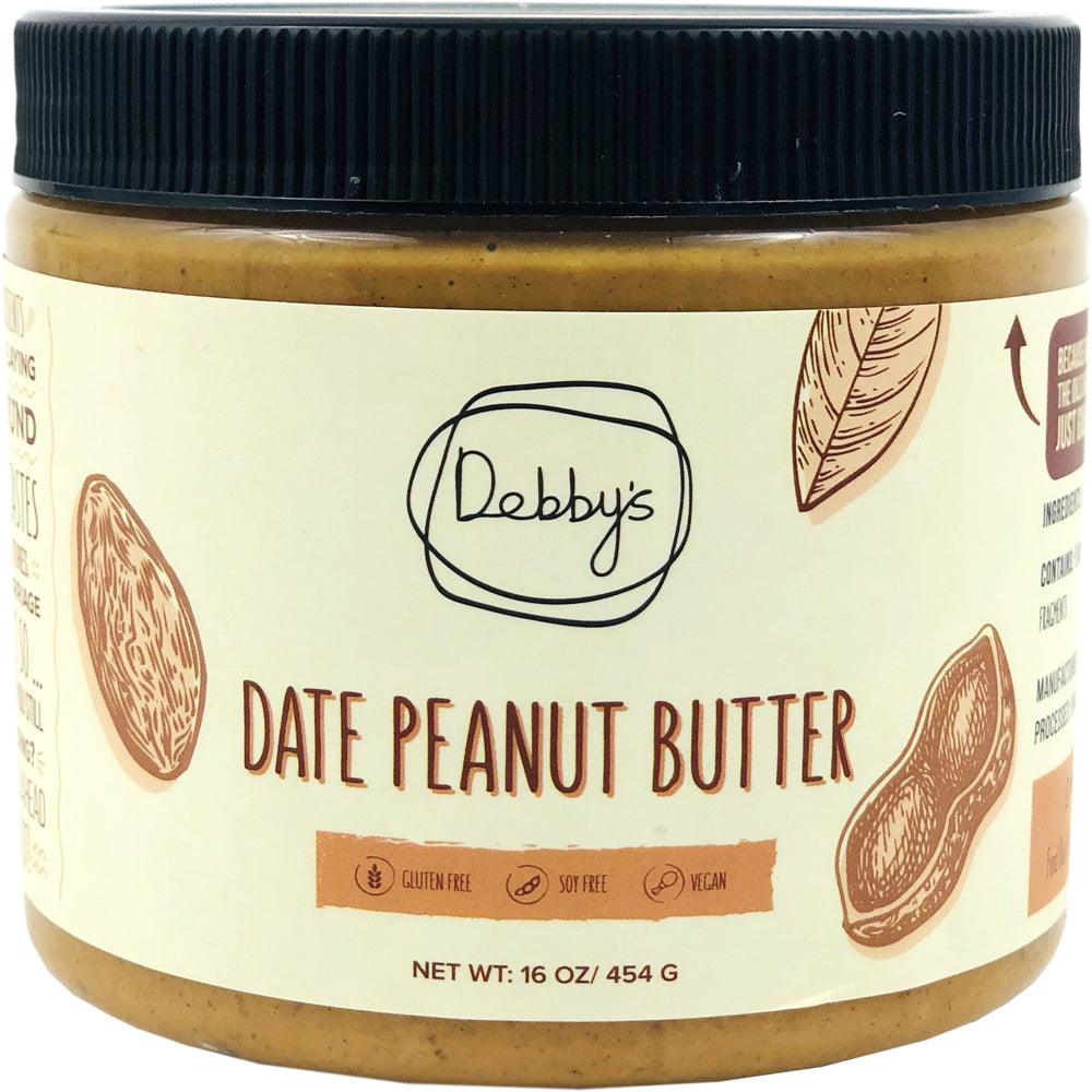 Debby&#039;S Date Sweetened Peanut Butter 16Oz