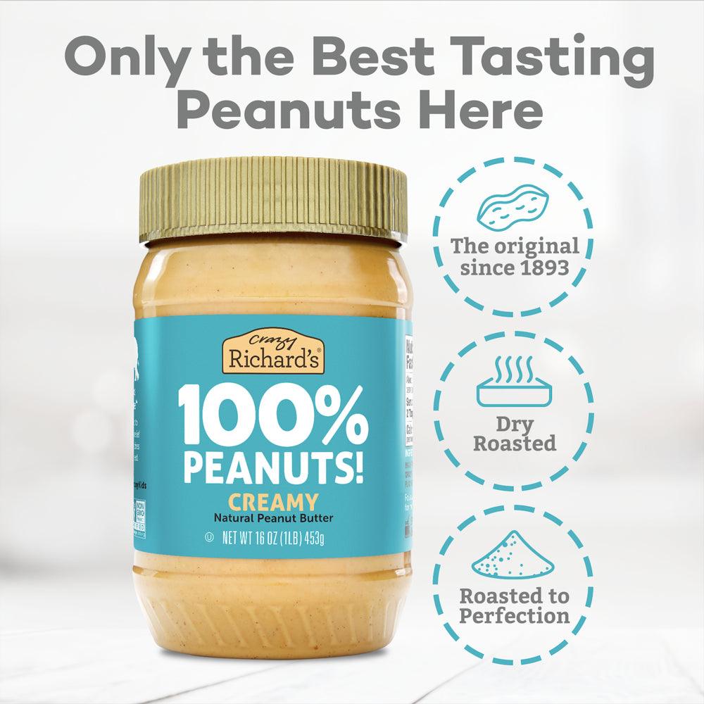 All-Natural Creamy Peanut Butter, 16 Oz