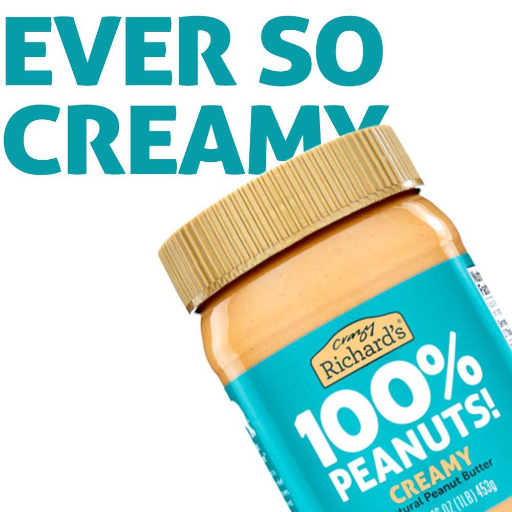 All-Natural Creamy Peanut Butter, 16 Oz