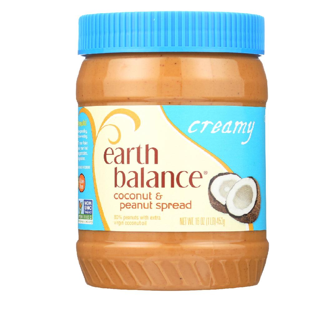 Creamy Coconut and Peanut Butter Spread, 16 OZ (Pack of 12)