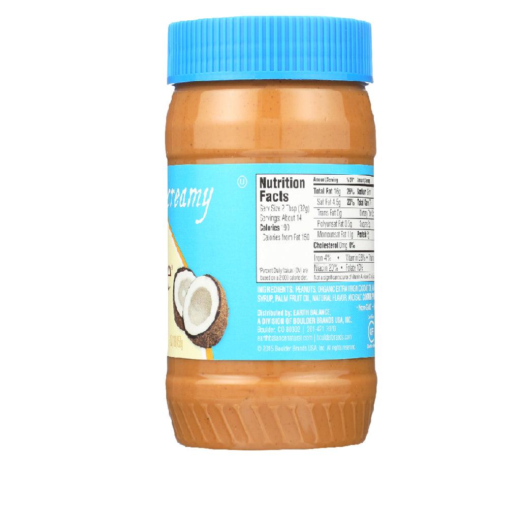 Creamy Coconut and Peanut Butter Spread, 16 OZ (Pack of 12)