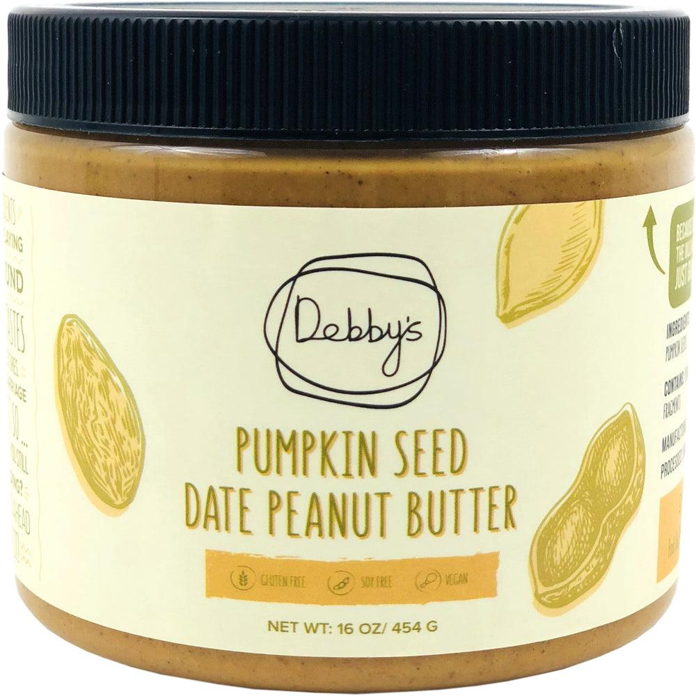 Debby&#039;S Date Sweetened, Pumpkin Seed Peanut Butter 16Oz