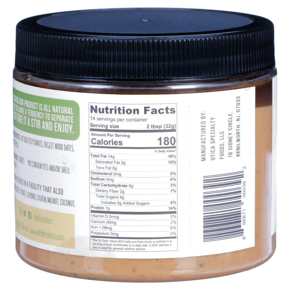 Debby&#039;S Date Sweetened, Pumpkin Seed Peanut Butter 16Oz