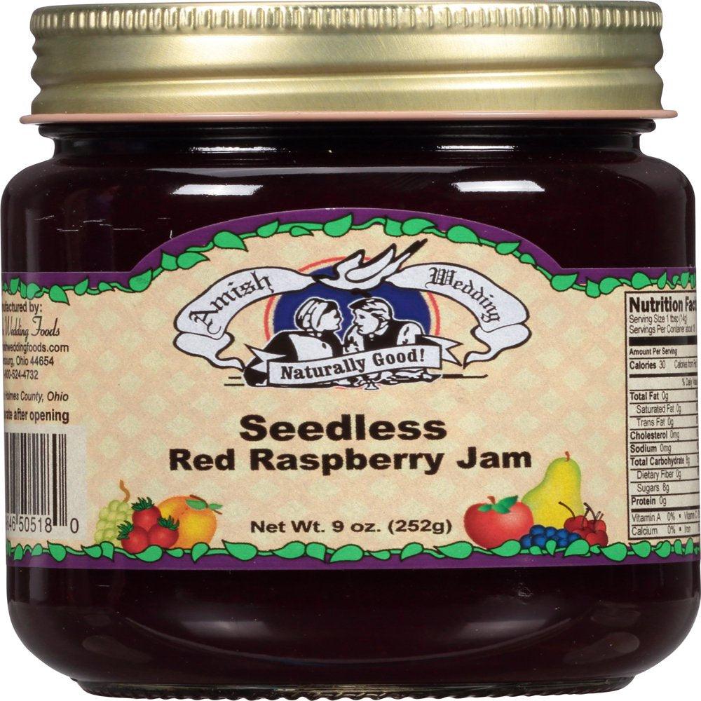 Amish Made Red Raspberry Seedless Jam - 9 Oz - 2 Jars