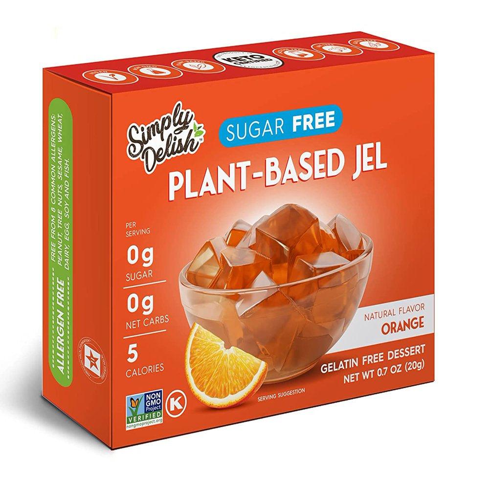 (6-Pack)  Natural Jel Dessert Sugar Free Orange, 0.7 Oz