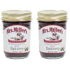 Amish Homemade Seedless Blackberry No Granulated Sugar Added Jam 9 Ounces - Pack of 2 (No Corn Sugar)