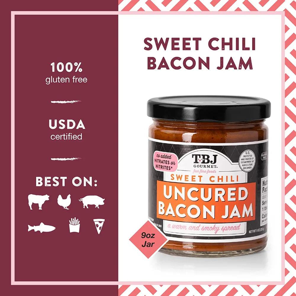 Bacon Jam Family Variety Pack - Classic Bacon Jam, Sweet Chili Bacon Jam, and Black Peppercorn Bacon Jam