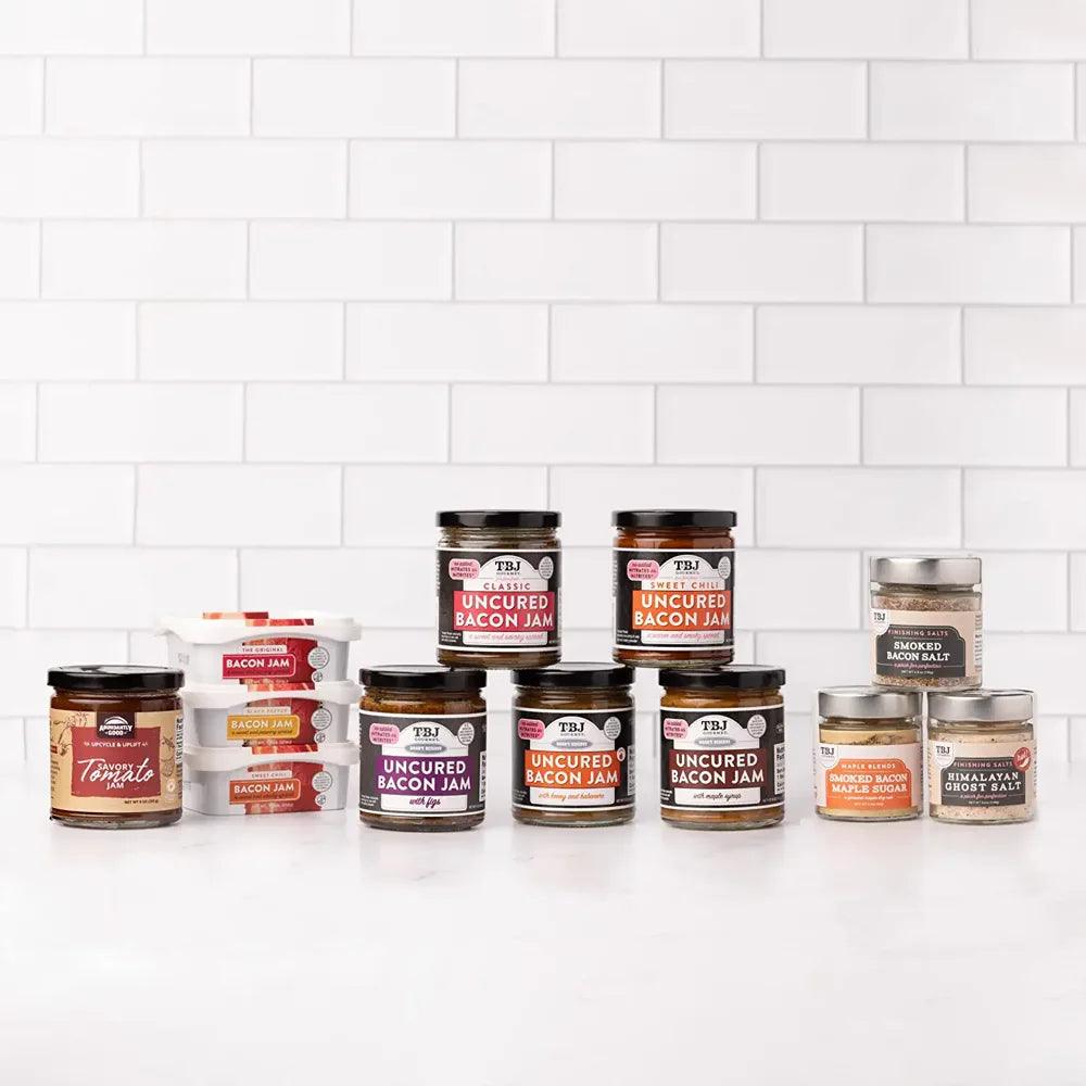 Bacon Jam Family Variety Pack - Classic Bacon Jam, Sweet Chili Bacon Jam, and Black Peppercorn Bacon Jam