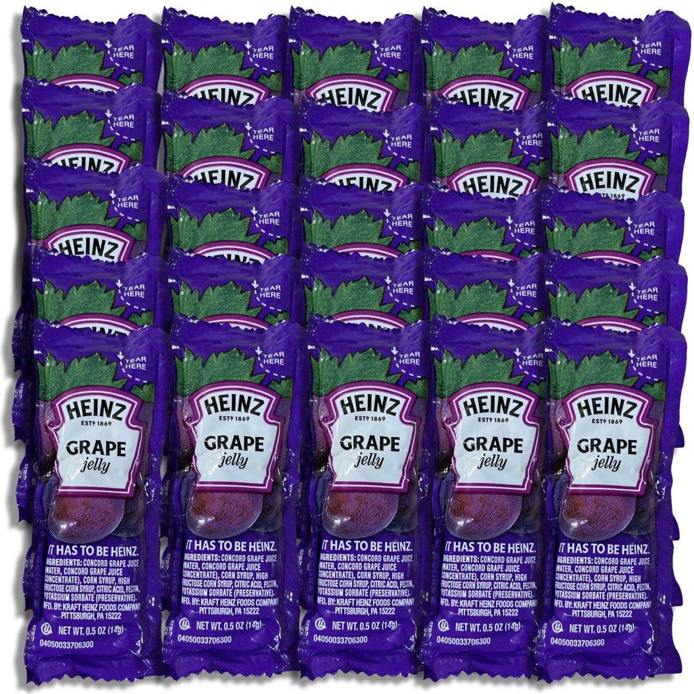 Concord Grape Jelly Single Serve Packets | .5 Oz Pouch | Pack of 50