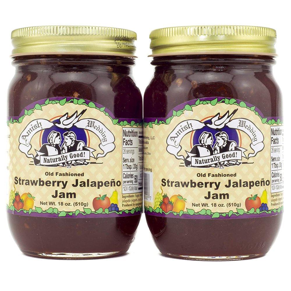 Amish Made Strawberry Jalapeno Jam - 18 Oz - 2 Jars