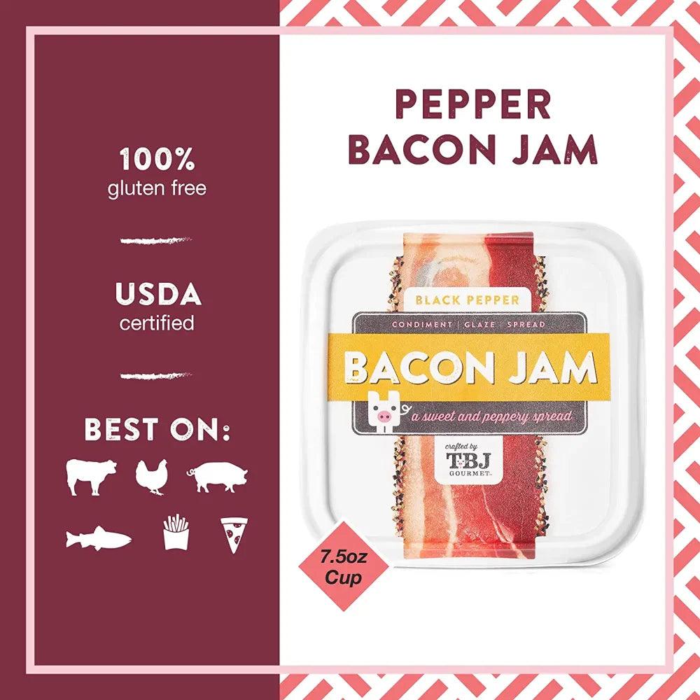 Black Pepper Bacon Jam - Two 7.5Oz Cups