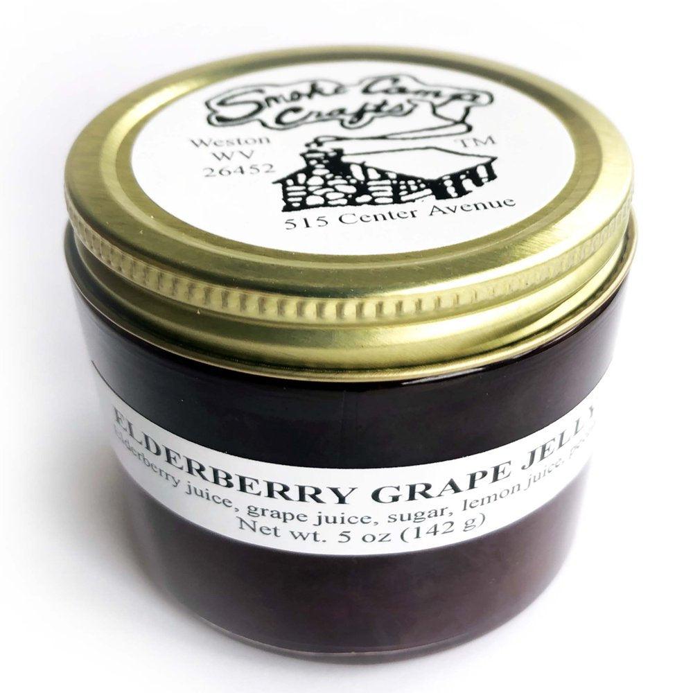 Elderberry Grape Jelly, 5 Oz - Craft, Gourmet, Unusual Jams &amp; Jellies Made in West Virginia, USA