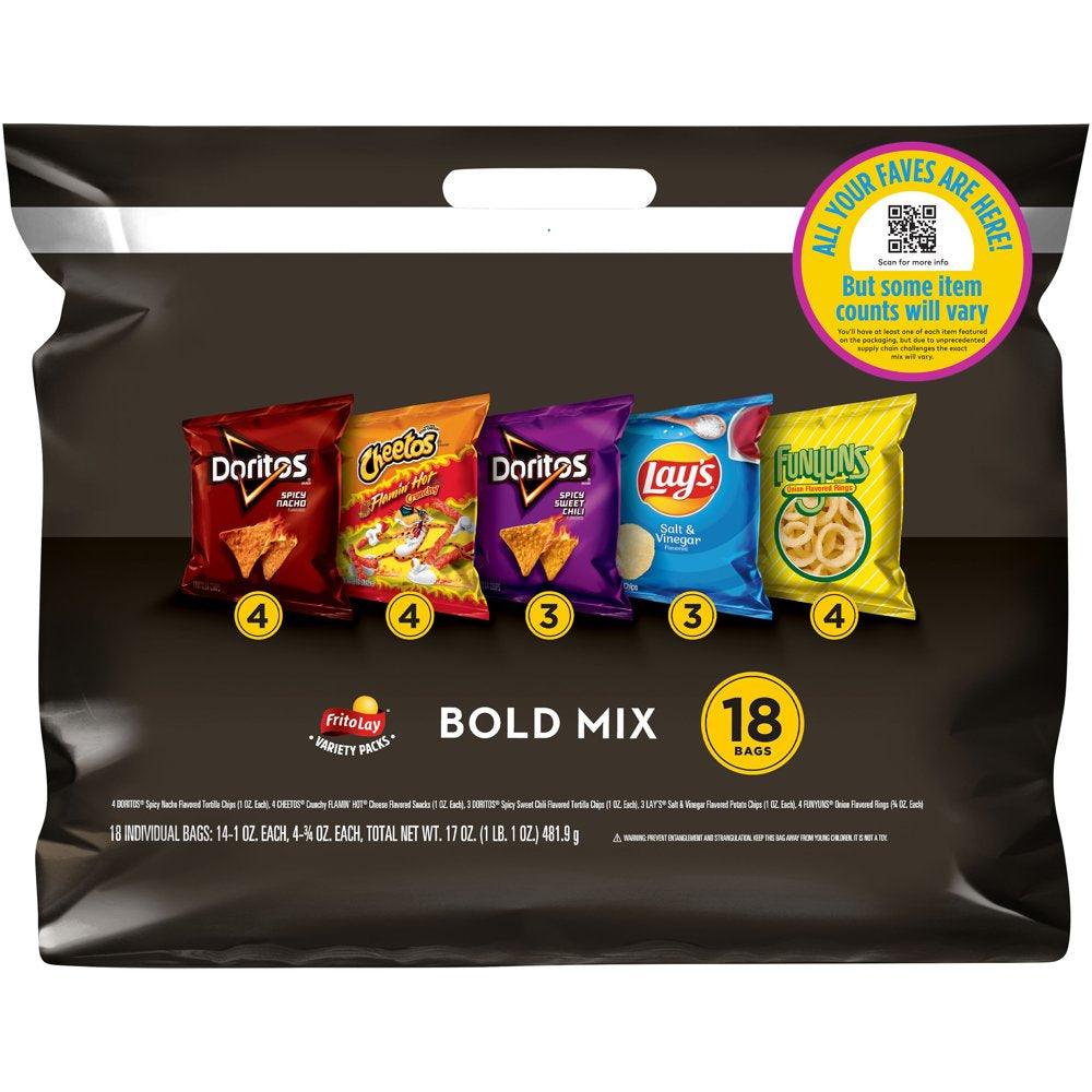 Bold Mix Snacks Variety Pack, 18 Count (Assortment May Vary)