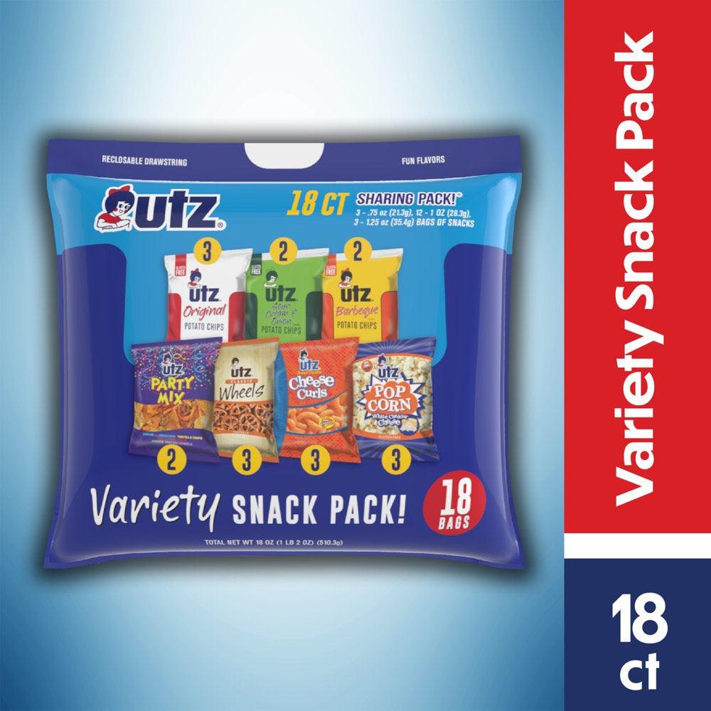 18 Ct Utz Variety Snack Pack