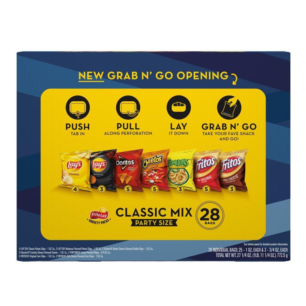 Classic Mix Snacks Variety Pack, 28 Count