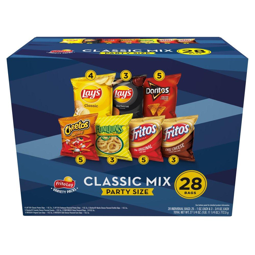 Classic Mix Snacks Variety Pack, 28 Count