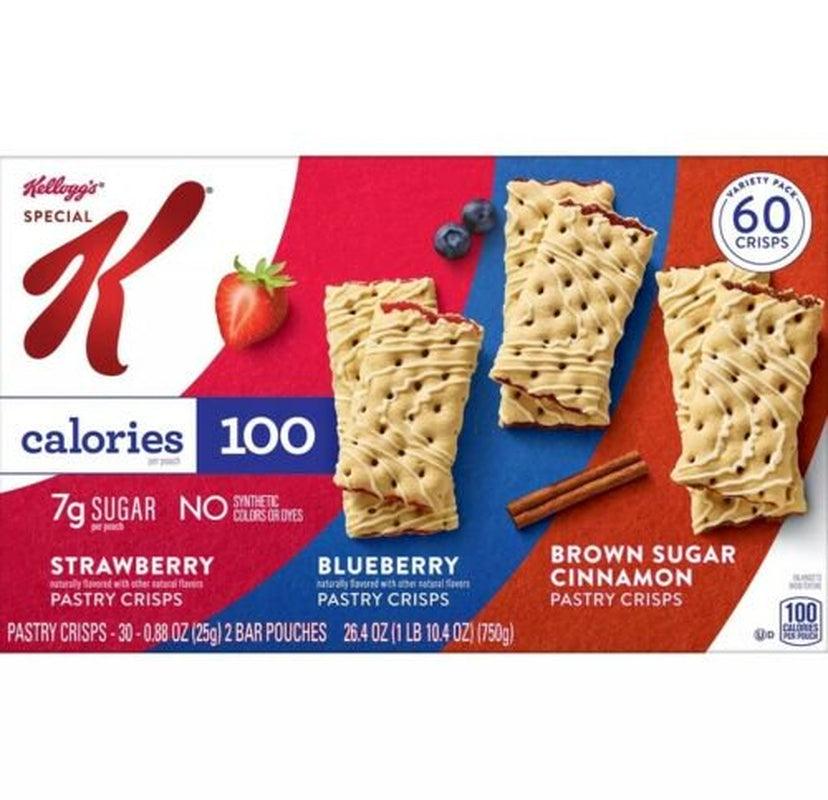 3 Cases  Special K Pastry Crisps, Variety Pack (60 Ct./Case)