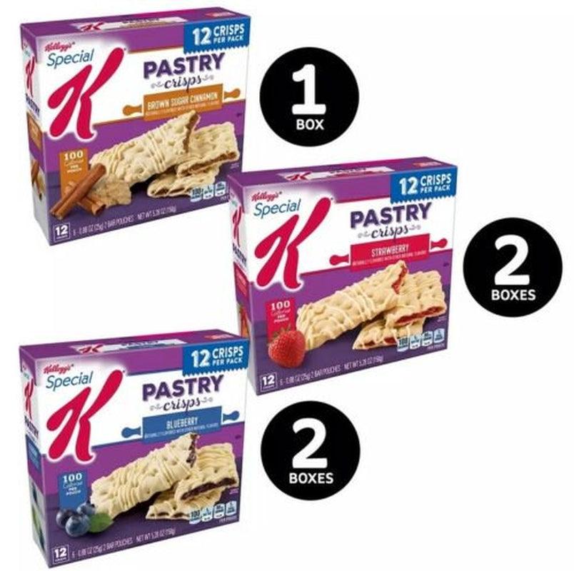 3 Cases  Special K Pastry Crisps, Variety Pack (60 Ct./Case)