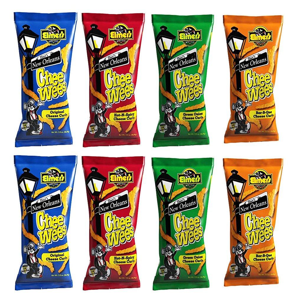 Elmer&#039;S Chee Wees New Orleans Chips Variety 8 Pack (2 Oz) Each