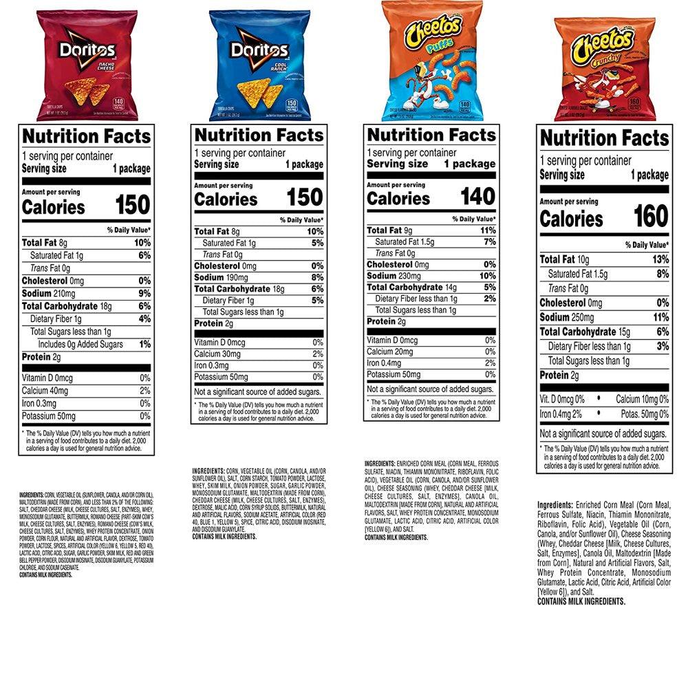 (2 Pack)  Doritos &amp; Cheetos Mix Snacks Variety Pack, 40 Count