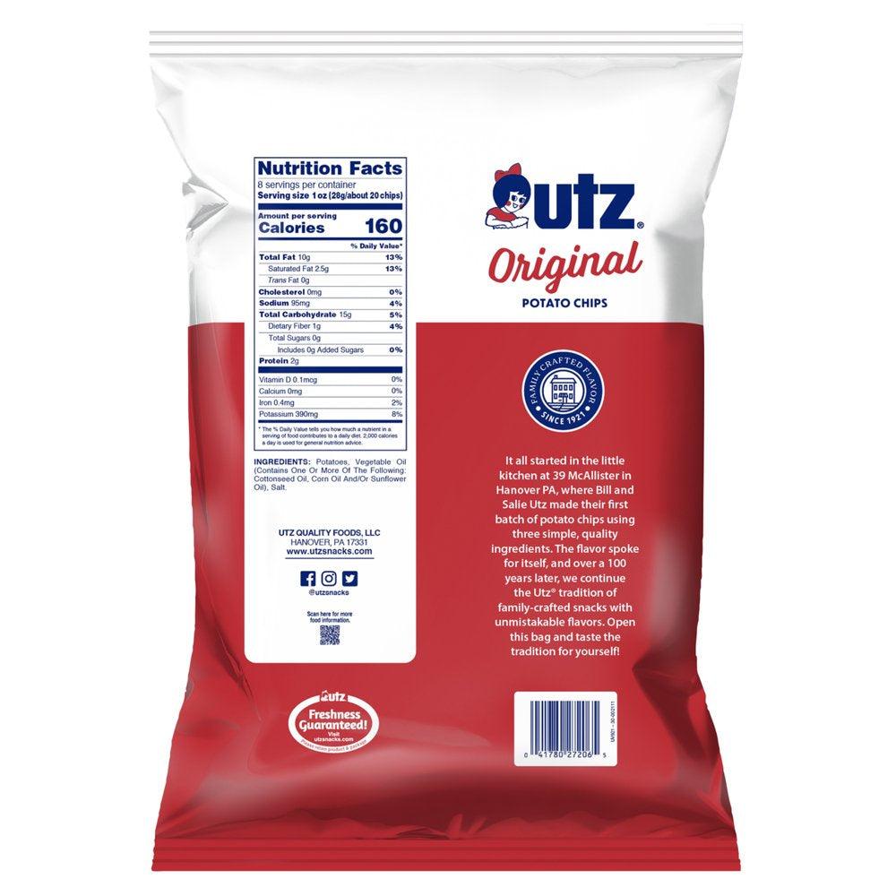 8 Oz Utz Original Potato Chips