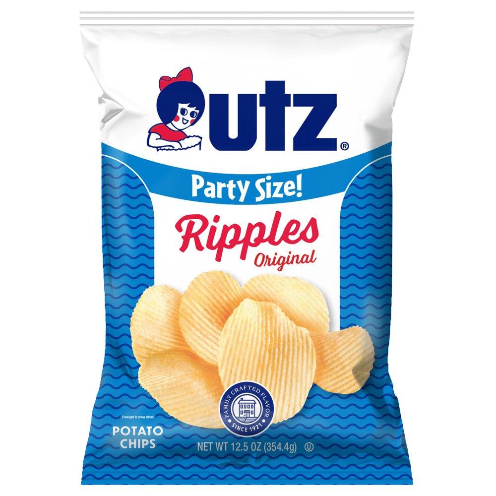 12.5 Oz Utz Ripples Original Potato Chips