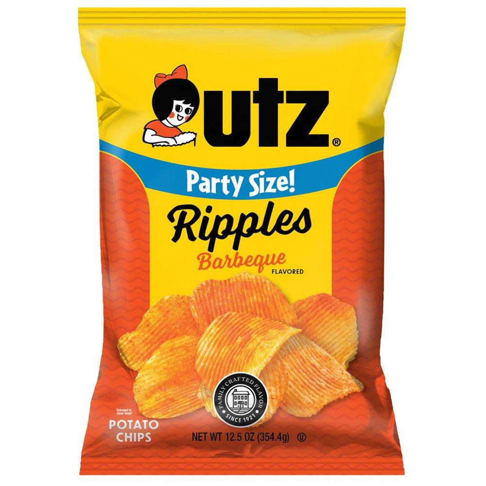 12.5 Oz Utz Ripples Barbeque Potato Chips