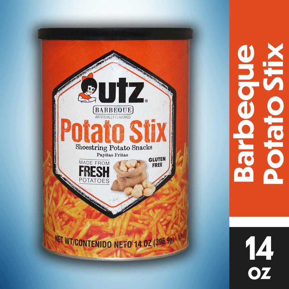 14 Oz Utz Barbeque Potato Stix Canister