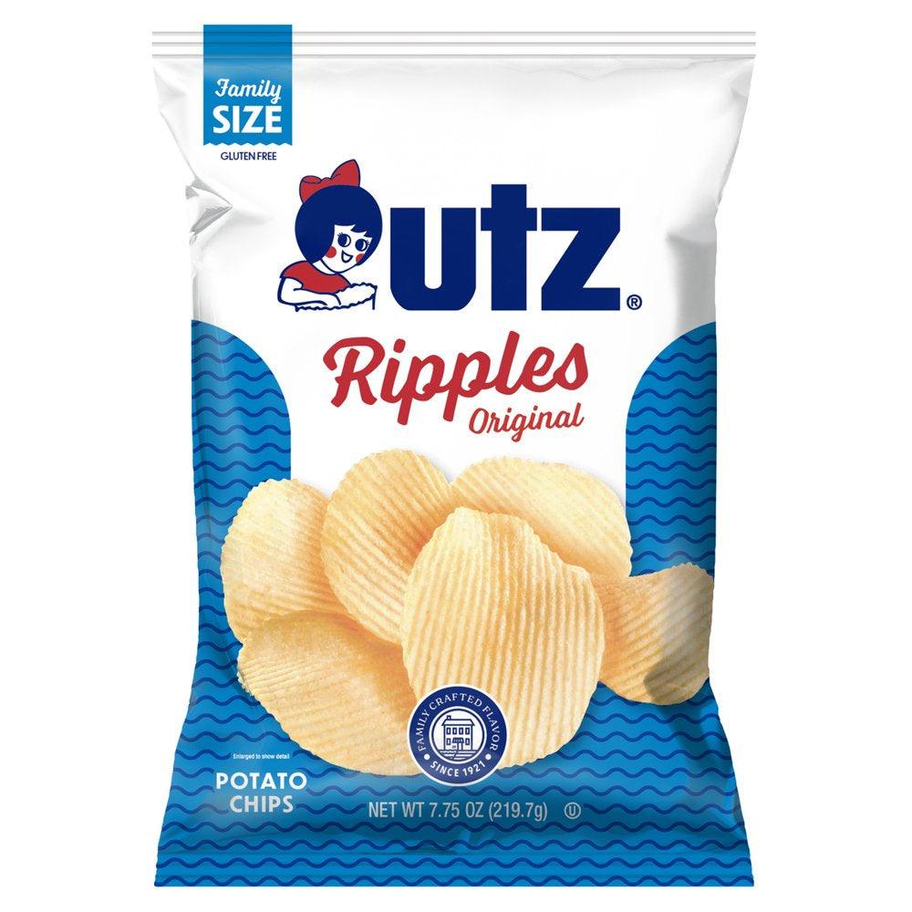 7.75 Oz Utz Ripples Original Potato Chips