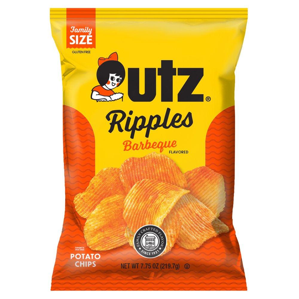 7.75 Oz Utz Ripples Barbeque Potato Chips