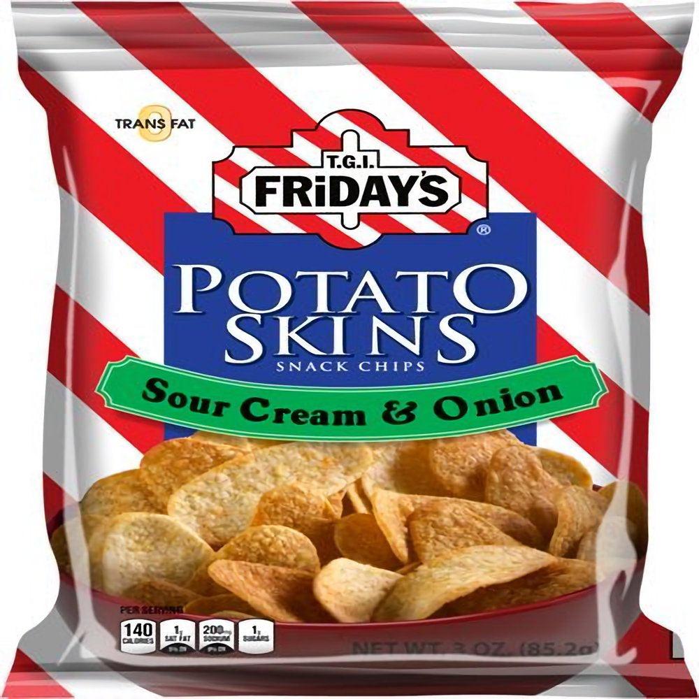 &#039;S Potato Skins Snack Chips, Sour Cream &amp; Onion, 3 Oz. (Pack of 6)