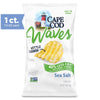 Cape Cod Potato Chips, Wavy Cut Less Fat Sea Salt Kettle Chips, 7.5 Oz