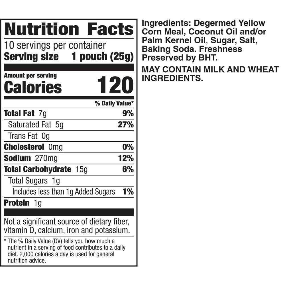 Bugles Crispy Corn Snacks, Original Flavor, Snack Bag, 8.75 Oz