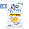 Cape Cod Potato Chips, Wavy Cut Sea Salt Kettle Chips, 13 Oz Party Size