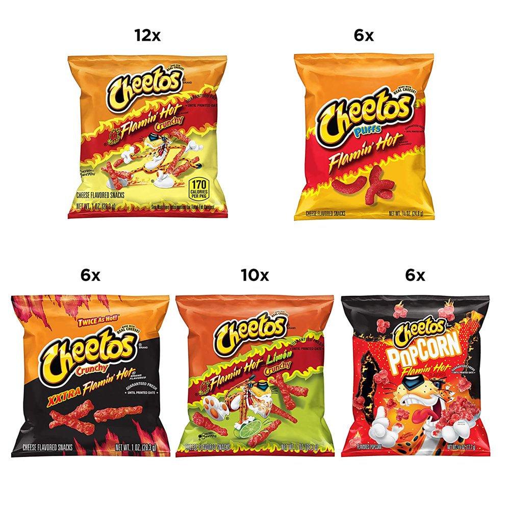 Cheetos Flamin&#039; Hot Mix Variety Pack, (40 Count)