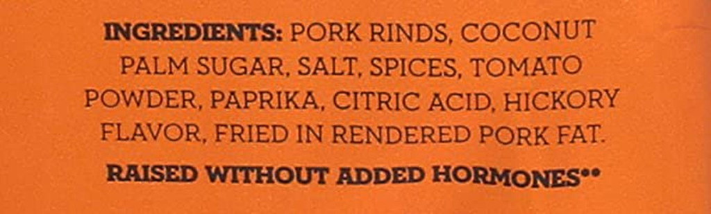 Chicharrones Fried Pork Rinds Smokehouse BBQ -- 2.5 Oz